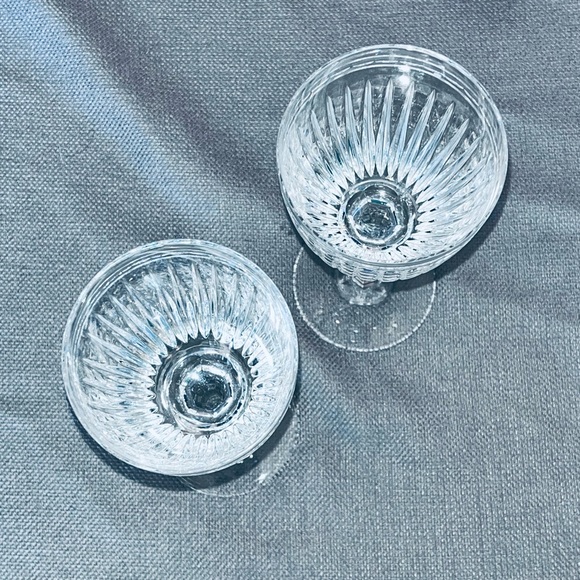 Waterford Marquis Hanover 7.5” tall Crystal Water Wine Goblets Pair - Picture 5 of 7